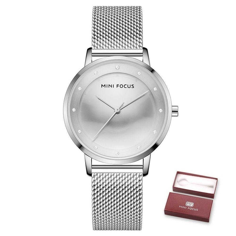 Relógio Feminino Mini Focus Mf0332l à Prova D'água Prata - 1