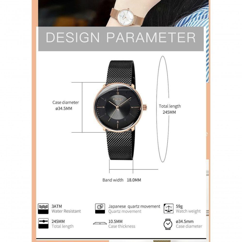 Relógio Feminino Fantor Wf1021l à Prova D'água Prata - 2