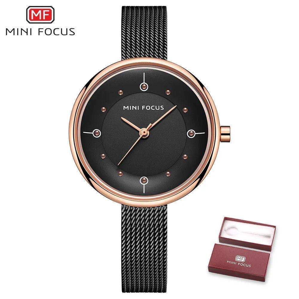 Relógio Feminino Mini Focus Mf0274l.01 à Prova D'água Preto - 1