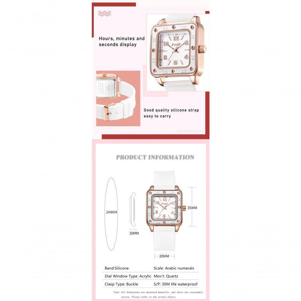 Relógio Feminino Poshi 923 à Prova D'água Preto - 2