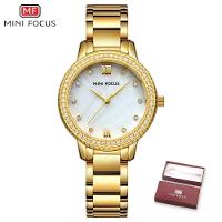 Relógio Feminino Mini Focus Mf0226l à Prova D'água Dourado - 1