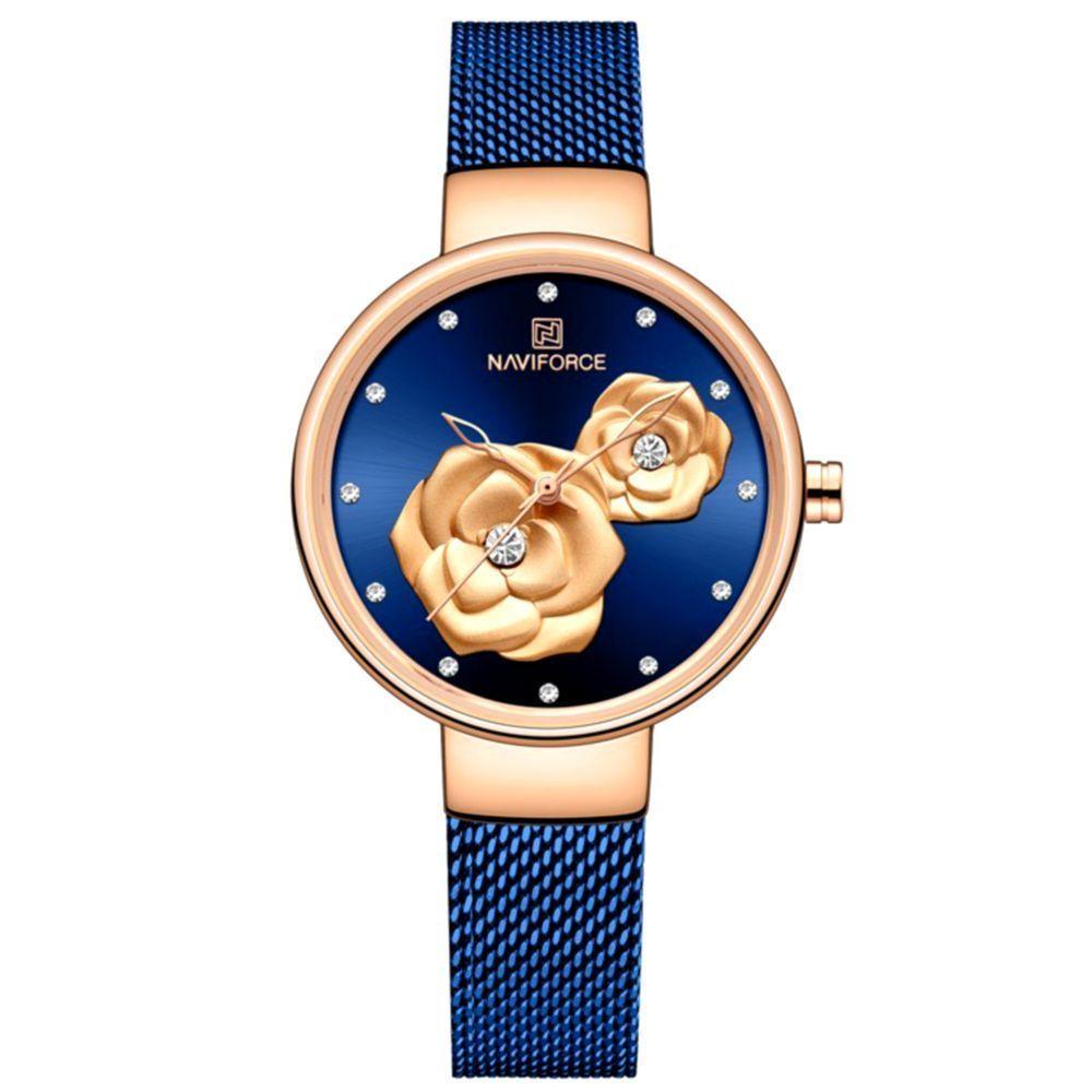 Relógio Pulso Feminino Simples Inoxidável A Prova D'Água - 1