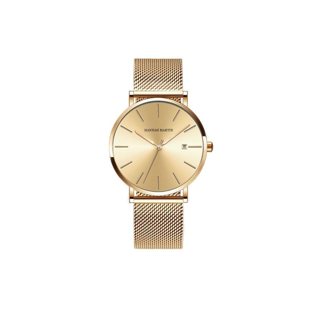Relógio Feminino Clássico Hannah Martin Hm-151 Aço Inoxidável A Prova D' água 6 - 4