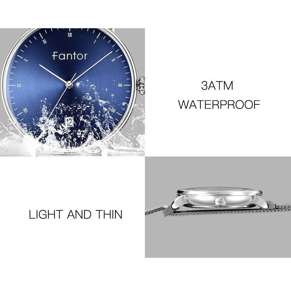 Relógio Feminino Fantor Wf1020l à Prova D'água Ouro - 2