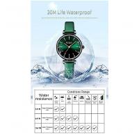 Relógio De Pulso Feminino Curren 9081 à Prova D'água Verde - 2