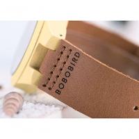 Relógio Feminino De Madeira Bobo Bird Wls05 Não à Prova D'água Amarela