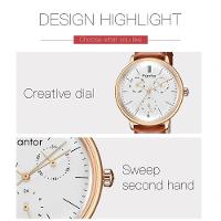 Relógio Feminino Fantor Wf1008l à Prova D'água Bronze - 2