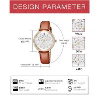 Relógio Feminino Fantor Wf1008l à Prova D'água Bronze - 4