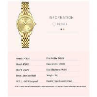 Relógio Feminino Poshi 935 à Prova D'água Ouro - 2
