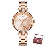 Relógio Feminino Mini Focus Mf0310l à Prova D'água Ouro Rosa - 1
