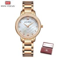 Relógio Feminino Mini Focus Mf0226l à Prova D'água Ouro Rosa - 1