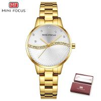 Relógio Feminino Mini Focus Mf0263l à Prova D'água Dourado - 1