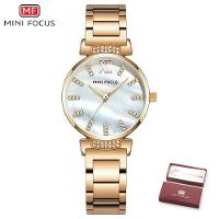 Relógio Feminino Mini Focus Mf0227l à Prova D'água Ouro Rosa - 1