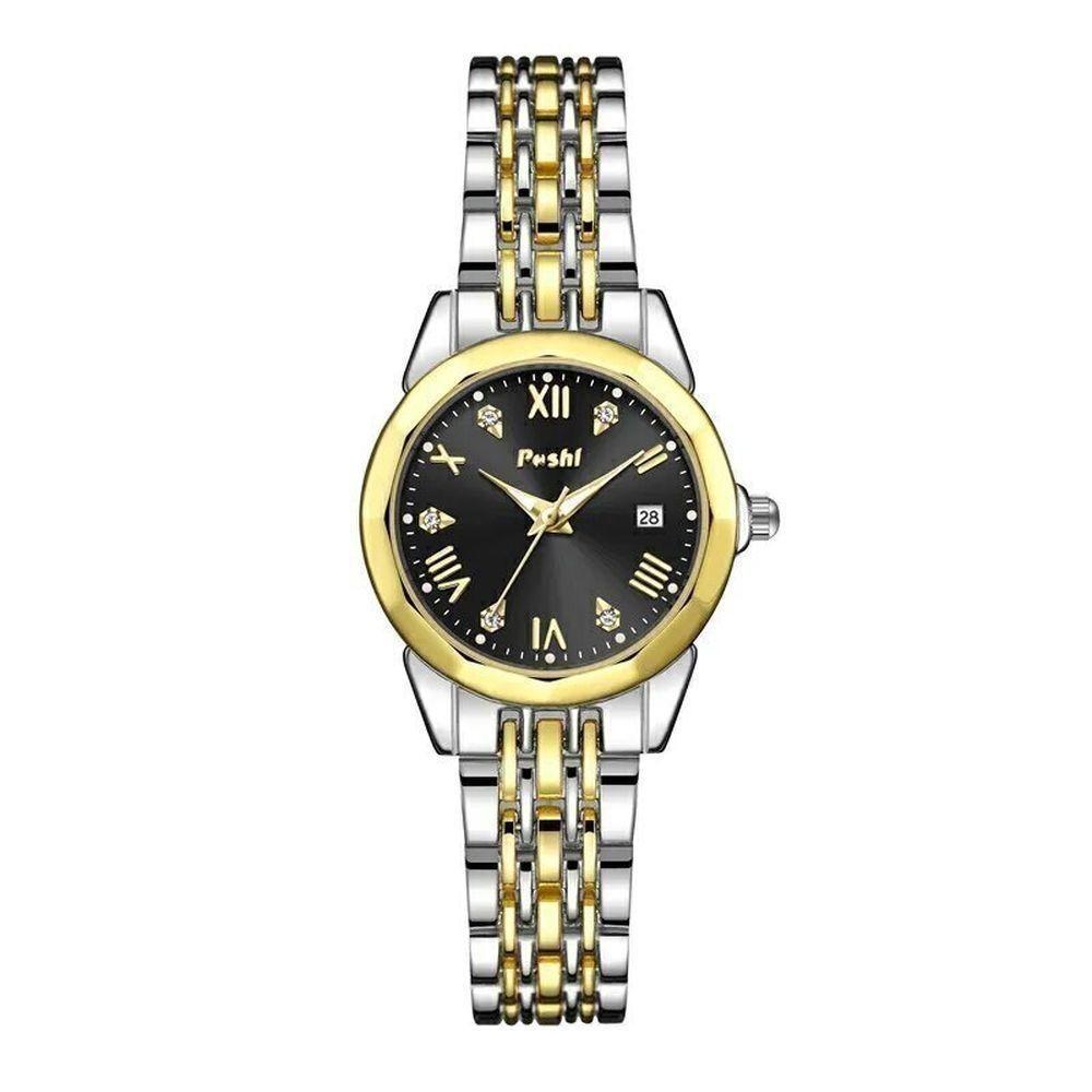 Relógio Feminino Poshi 935 à Prova D'água Preto - 1