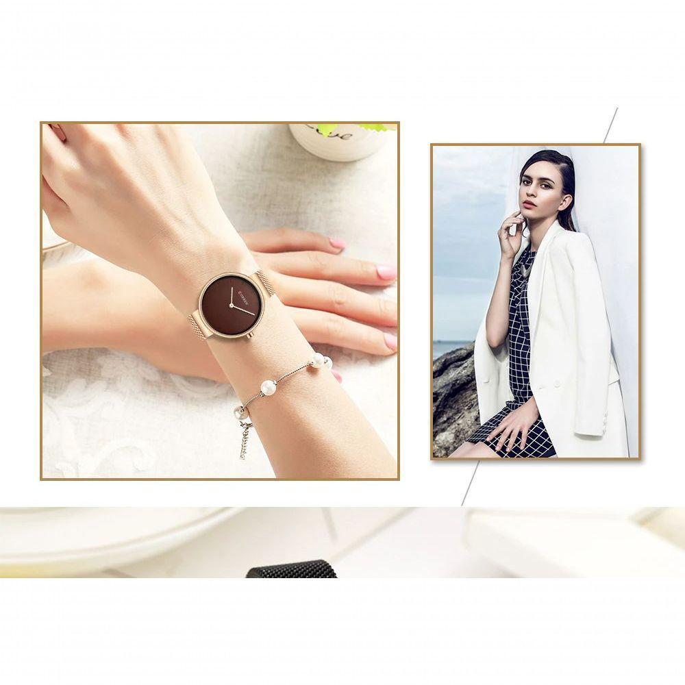 Relógio Feminino Curren 9016 À Prova D'Água Branco - 3