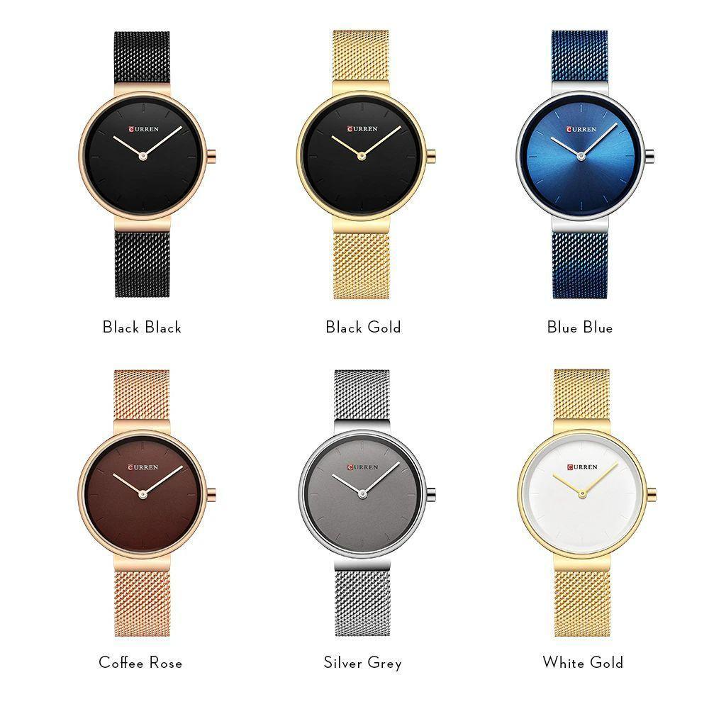 Relógio Feminino Curren 9016 À Prova D'Água Branco - 4