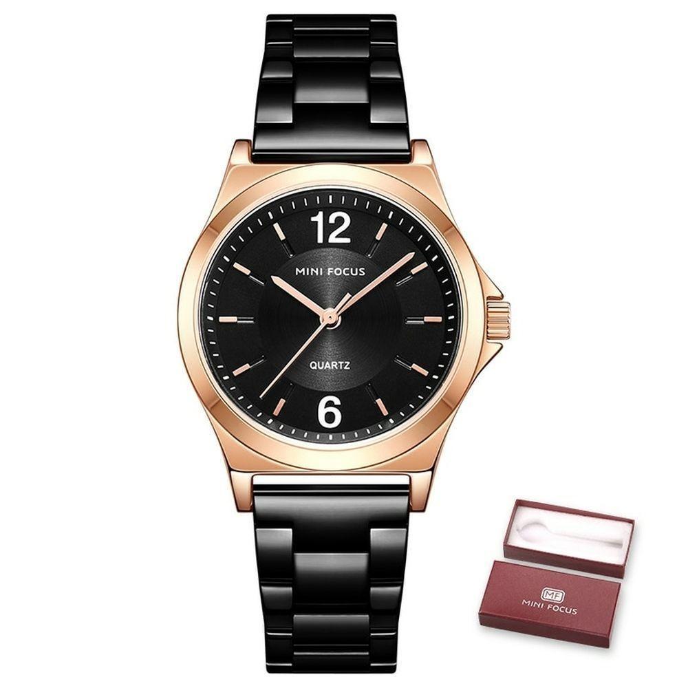 Relógio Feminino Mini Focus Mf0308l à Prova D'água Preto - 1