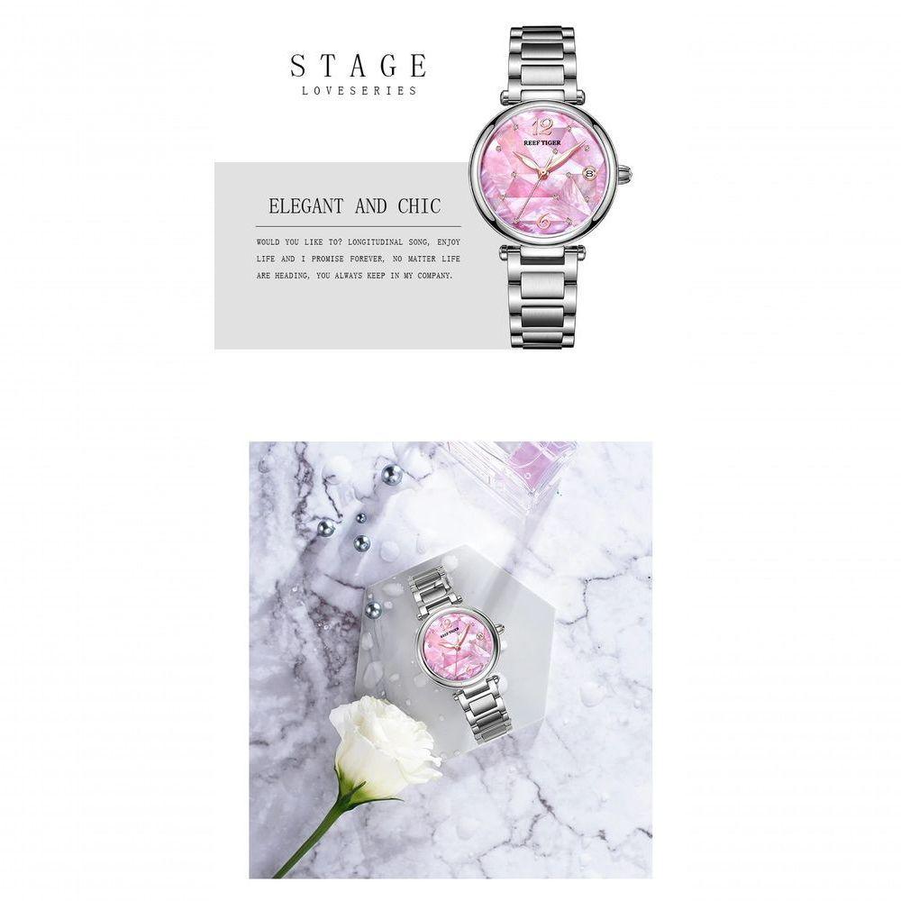 Relógio Feminino Reef Tiger Rga1584-yll à Prova D'água Azul Escuro - 4