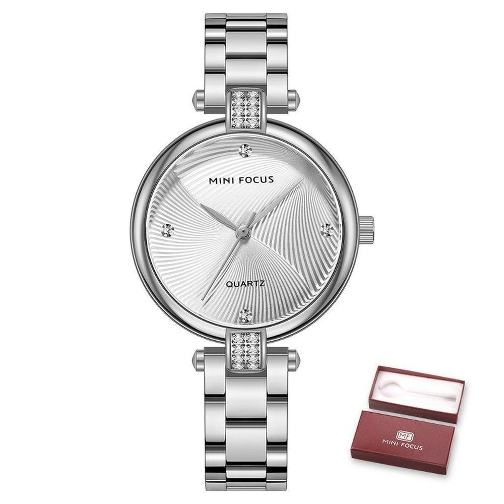 Relógio Feminino Mini Focus Mf0310l à Prova D'água Prata - 1