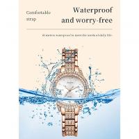 Relógio Feminino Lige 6703 à Prova D'água Ouro Rosa - 5