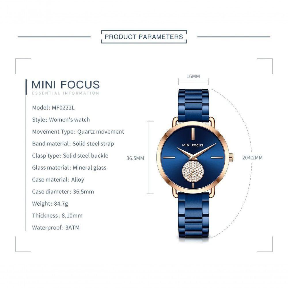 Relógio De Quartzo Feminino Mini Focus Mf0222l à Prova D'água Dourado - 2