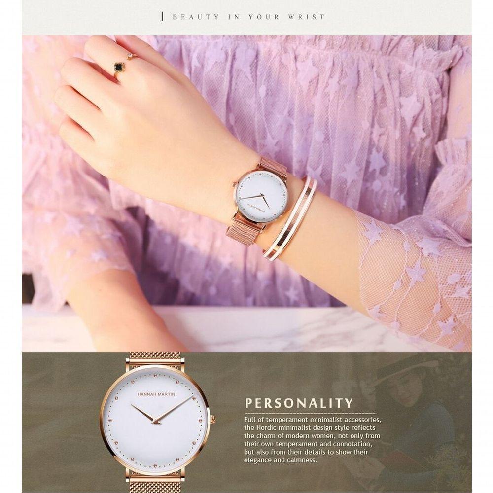 Relógio Feminino Va Va Voom Hm-Md36 À Prova D'Água Branco - 3