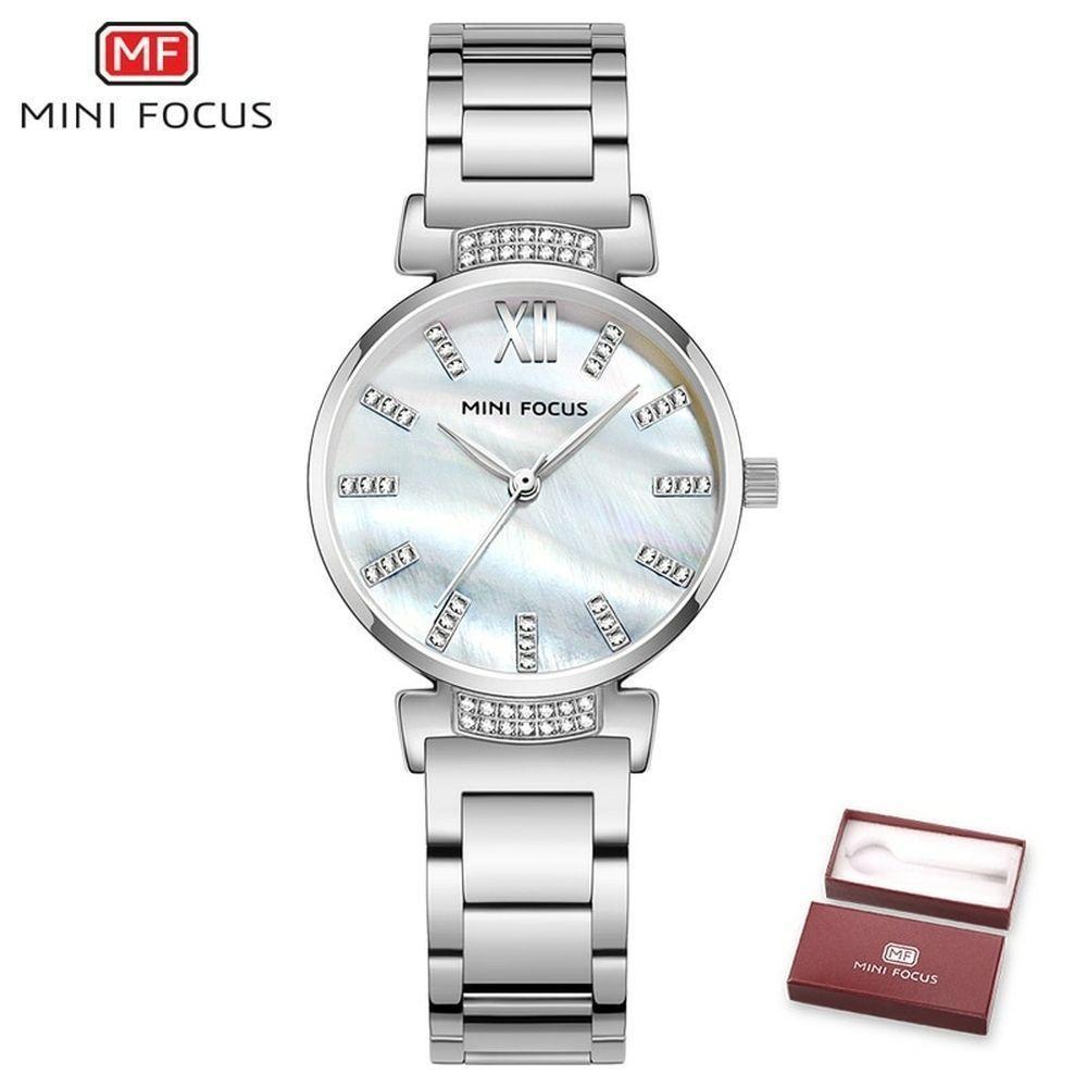 Relógio Feminino Mini Focus Mf0227l à Prova D'água Prata - 1