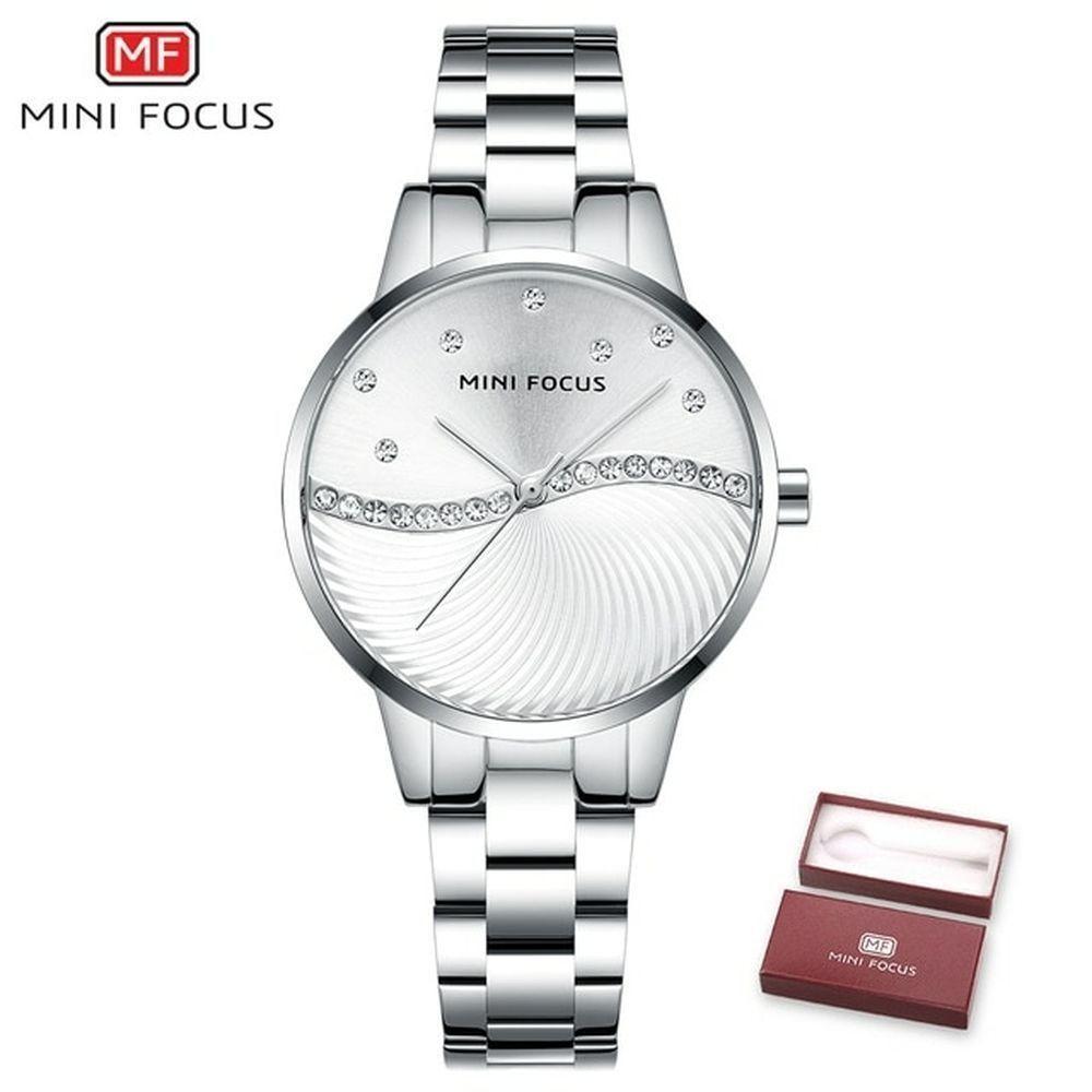 Relógio Feminino Mini Focus Mf0263l à Prova D'água Prata - 1