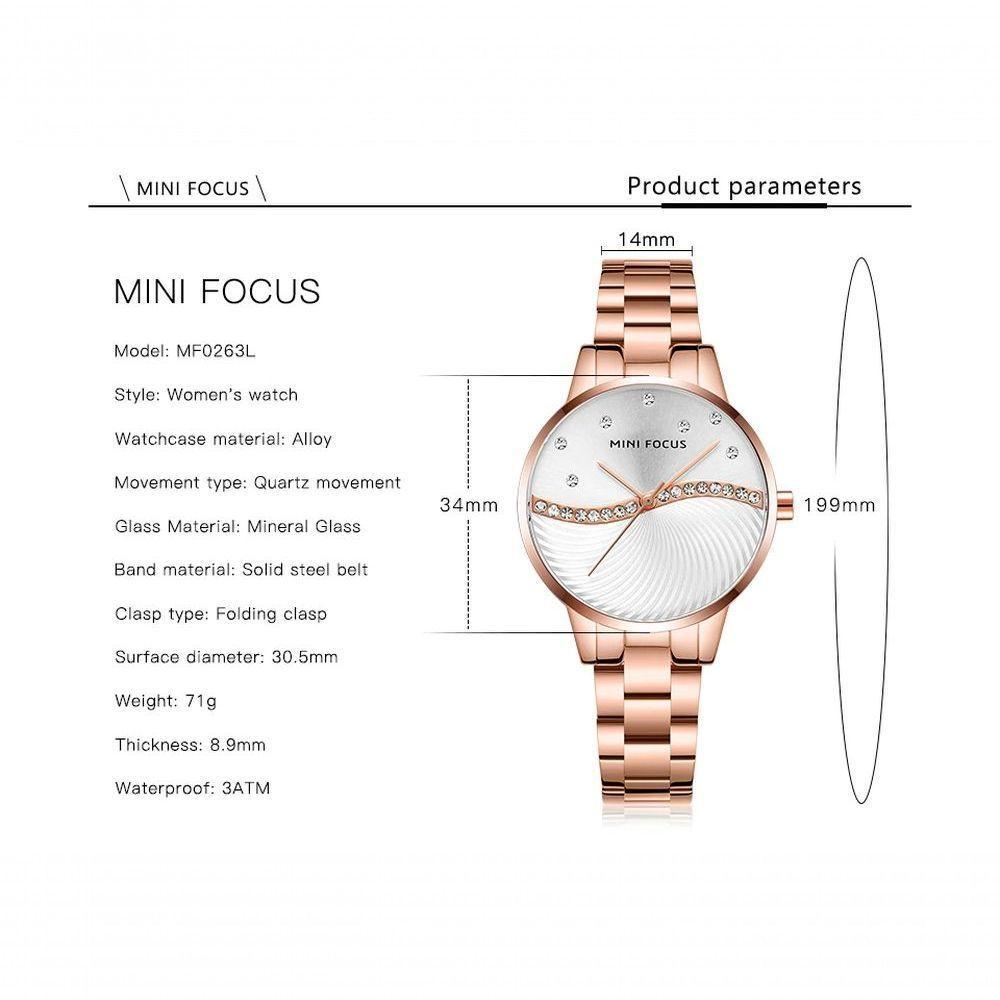 Relógio Feminino Mini Focus Mf0263l à Prova D'água Prata - 2