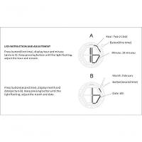 Relógio De Madeira Bobo Bird Led-p13 à Prova D'água Azul - 2