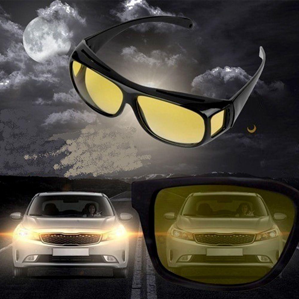 Oculos Visao Noturna 2 Un. Dirigir Moto Carro Protecao Uv - 5