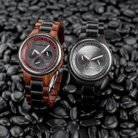 Relógio De Madeira Masculino Bobo Bird Gt117 À Prova D'Água Preto