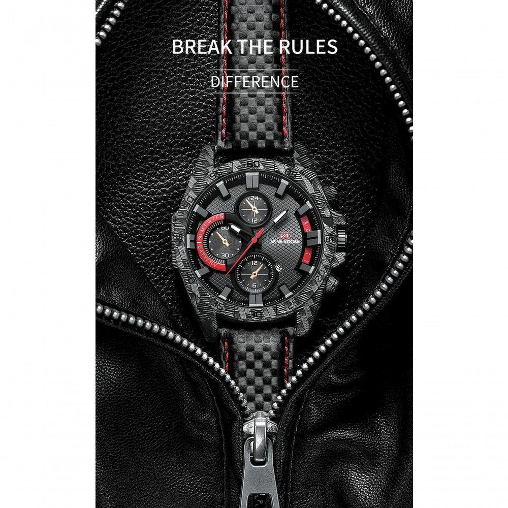 Relógio Masculino Va Va Voom 2092 À Prova D'Água Azul - 3