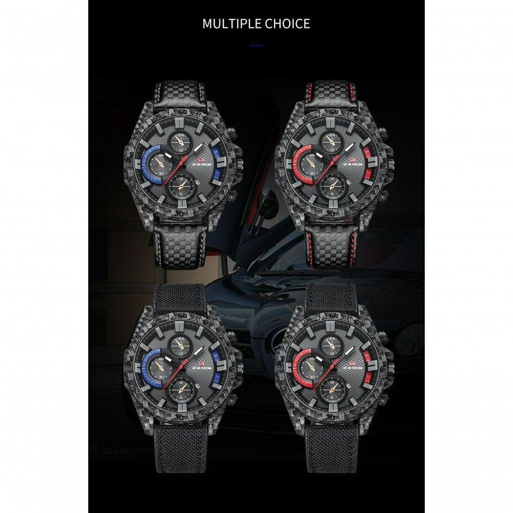 Relógio Masculino Va Va Voom 2092 À Prova D'Água Azul - 5