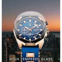 Relógio Lige 8908 Masculino à Prova D'água Prata Preta - 3