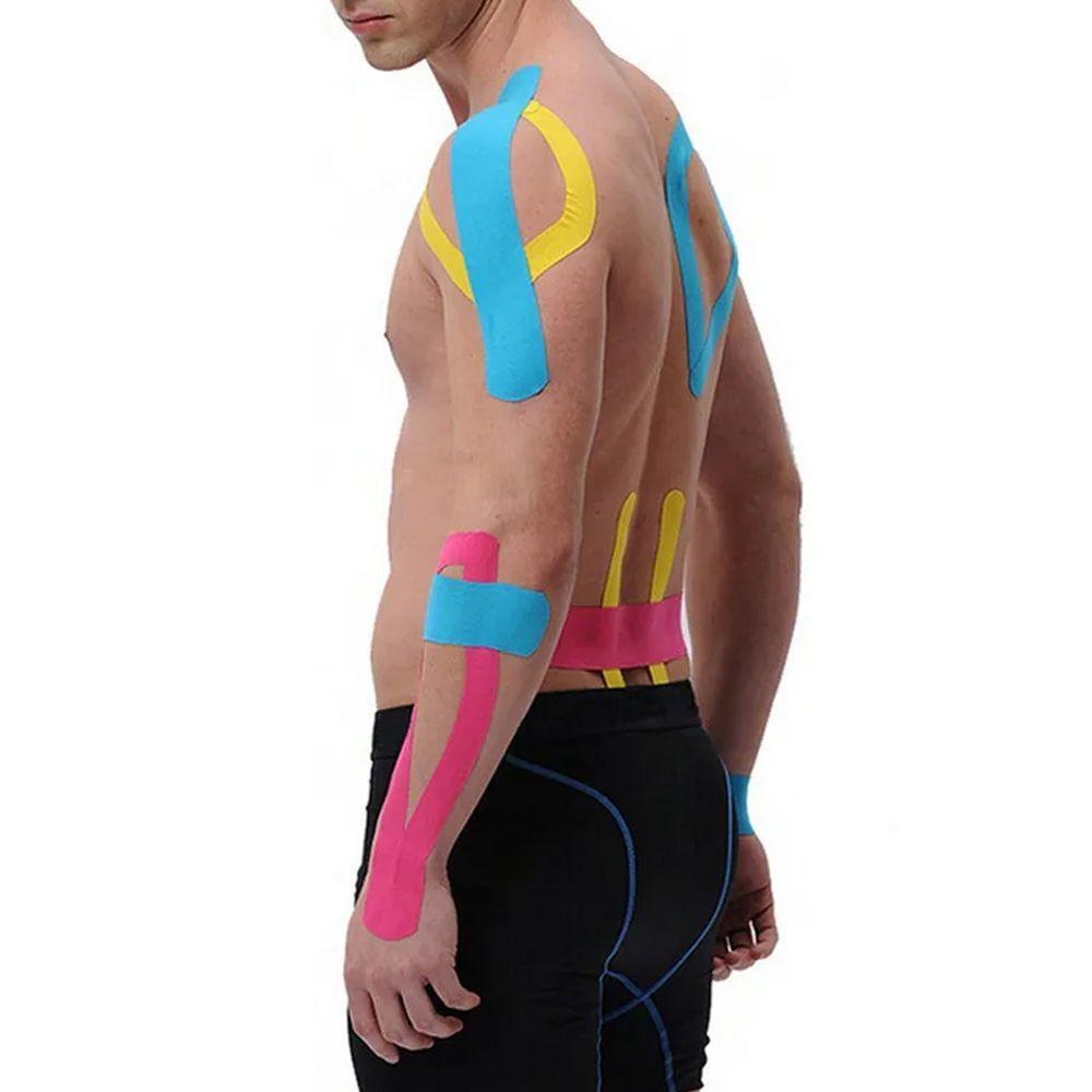 Fita Kinésio Bandagem Elástica Esportiva Preto - 6