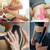 Fita Kinésio Bandagem Elástica Esportiva Preto - 5