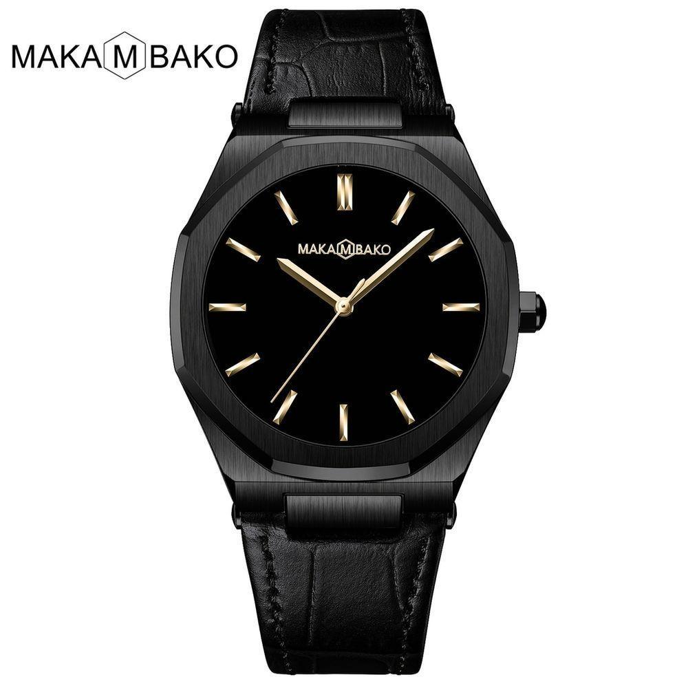 Relógio Masculino Va Va Voom Mk-5015P À Prova D'Água Preto Fosco - 1