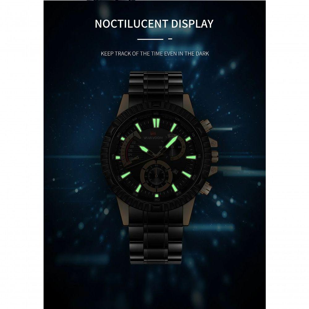 Relógio Masculino Va Va Voom Va-2366 À Prova D'Água Prata - 3