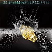 Relógio Masculino Lige 9810 à Prova D'água Prata Azul - 3