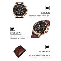 Relógio Masculino Lige 9866 à Prova D'água Azul Prateado