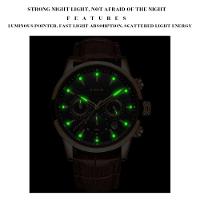 Relógio Masculino Lige 9866 à Prova D'água Azul Prateado - 7