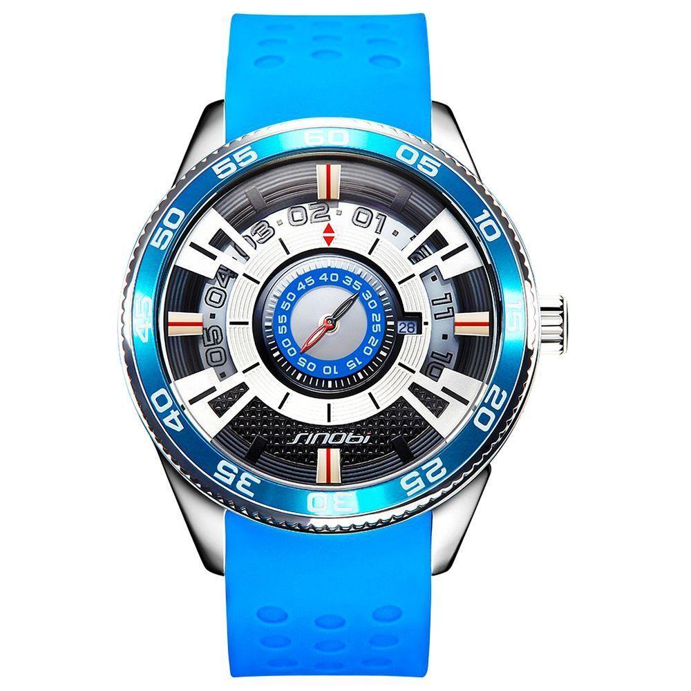 Relógio Masculino De Pulseira De Silicone A Prova D'Água - 1