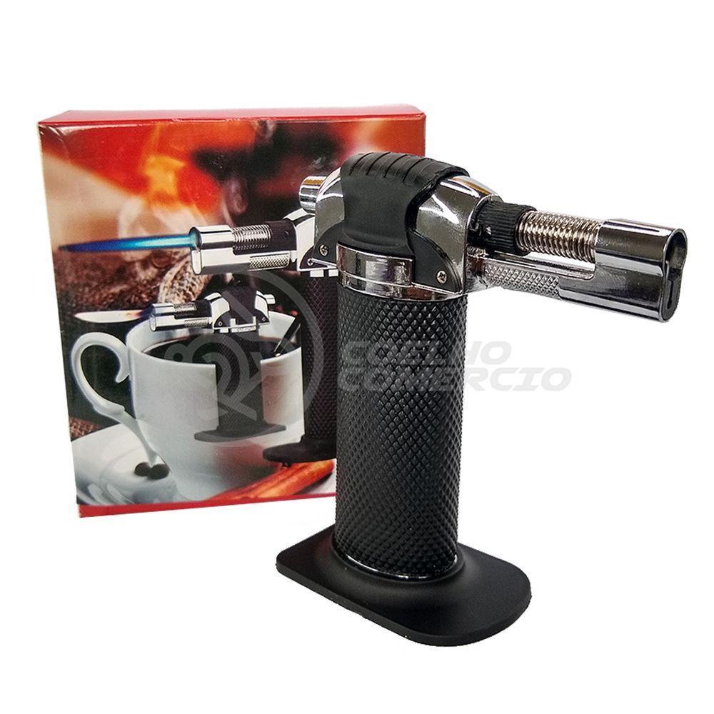 Maçarico Culinario Gourmet Portátil Gás Butano Recarregável - 1