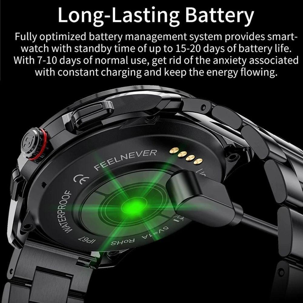 Relógio Smartwatch Masculino Foxbox 0327 À Prova D'Água Prata Chamada Bluetooth - 3