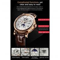 Relógio Masculino Lige 8820 Prova D' água Prata Preta - 3