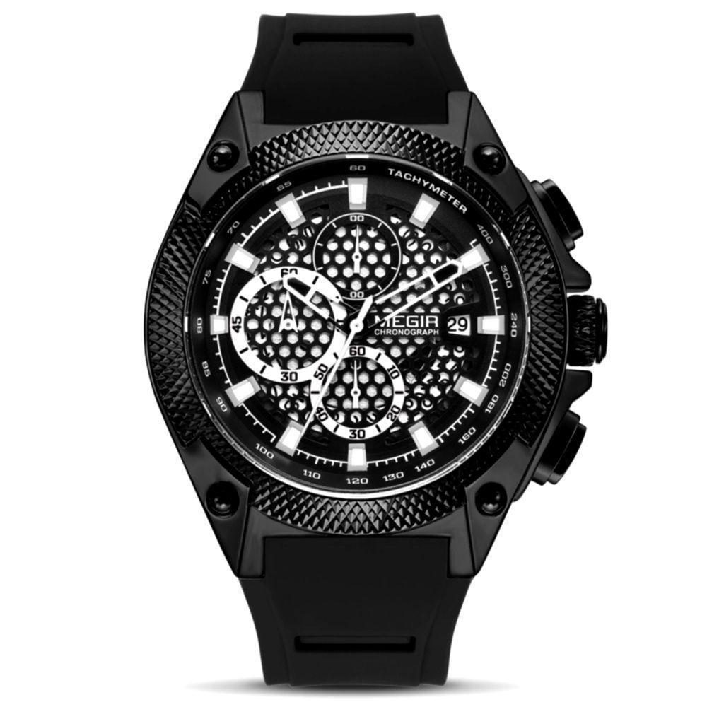 Relógio Masculino Pulseira De Silicone A Prova D´Agua - 1