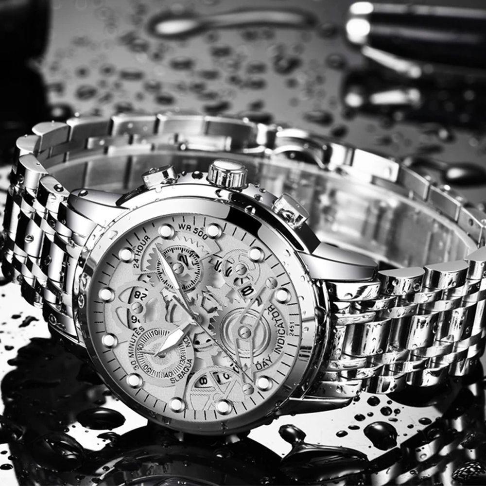 Relógio Masculino Va Va Voom 2451 À Prova D'Água Preto Fosco - 2