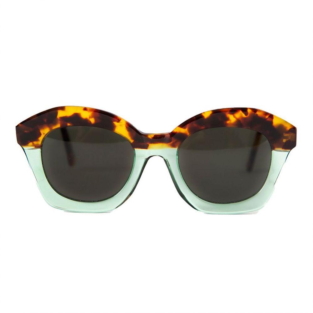 Óculos Solar Modelo Copacabana Verde Com Tartaruga - 2