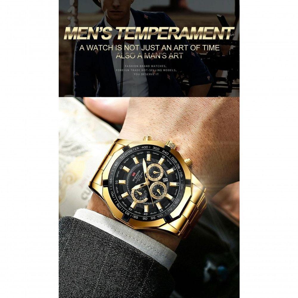 Relógio Masculino Va Va Voom 2382 À Prova D'Água Prata - 7